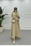 Sare Fashion Side Tie Skirt Suit Beige Sare Fashion Side Tie Skirt Suit Beige