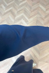 Sare Fashion Side Tie Skirted Suit Navy Blue