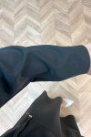 Sare Fashion Side Tie Skirted Suit Black