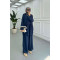 Sare Fashion Side Tie Kimono Set Navy Blue