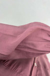 Half Button Tencel Dress Dusty Rose