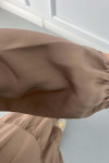 Half Button Tencel Dress Mink