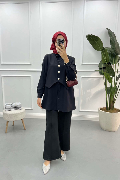 Vest Shirt Black Vest Shirt Black