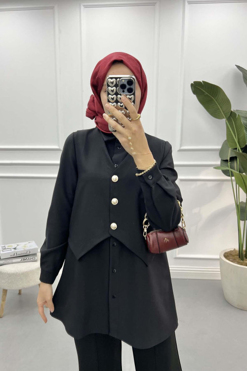 Vest Shirt Black Vest Shirt Black