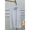 Sare Fashion High Collar Sleeveless Underwear White