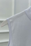 Sare Fashion High Collar Sleeveless Underwear White
