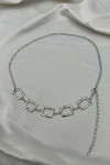 Sare Fashion Chain Belt Silver