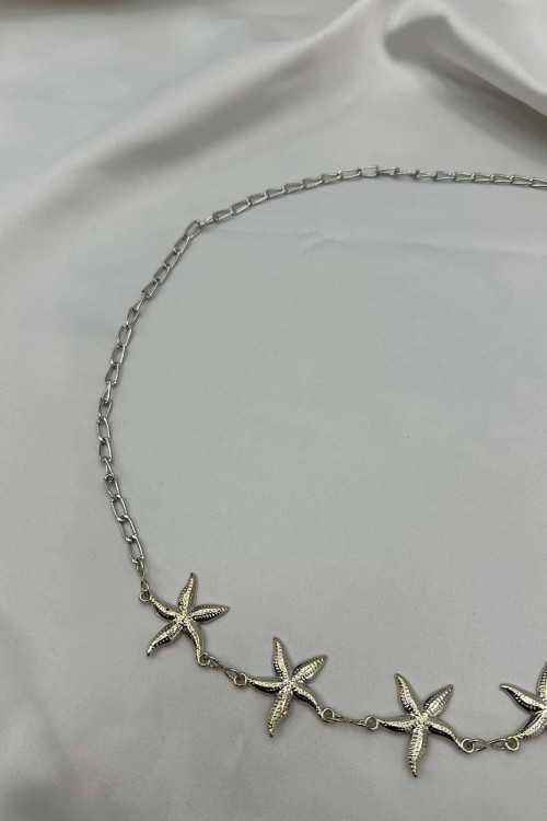 Sare Fashion Chain Belt Silver