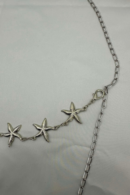 Sare Fashion Chain Belt Silver