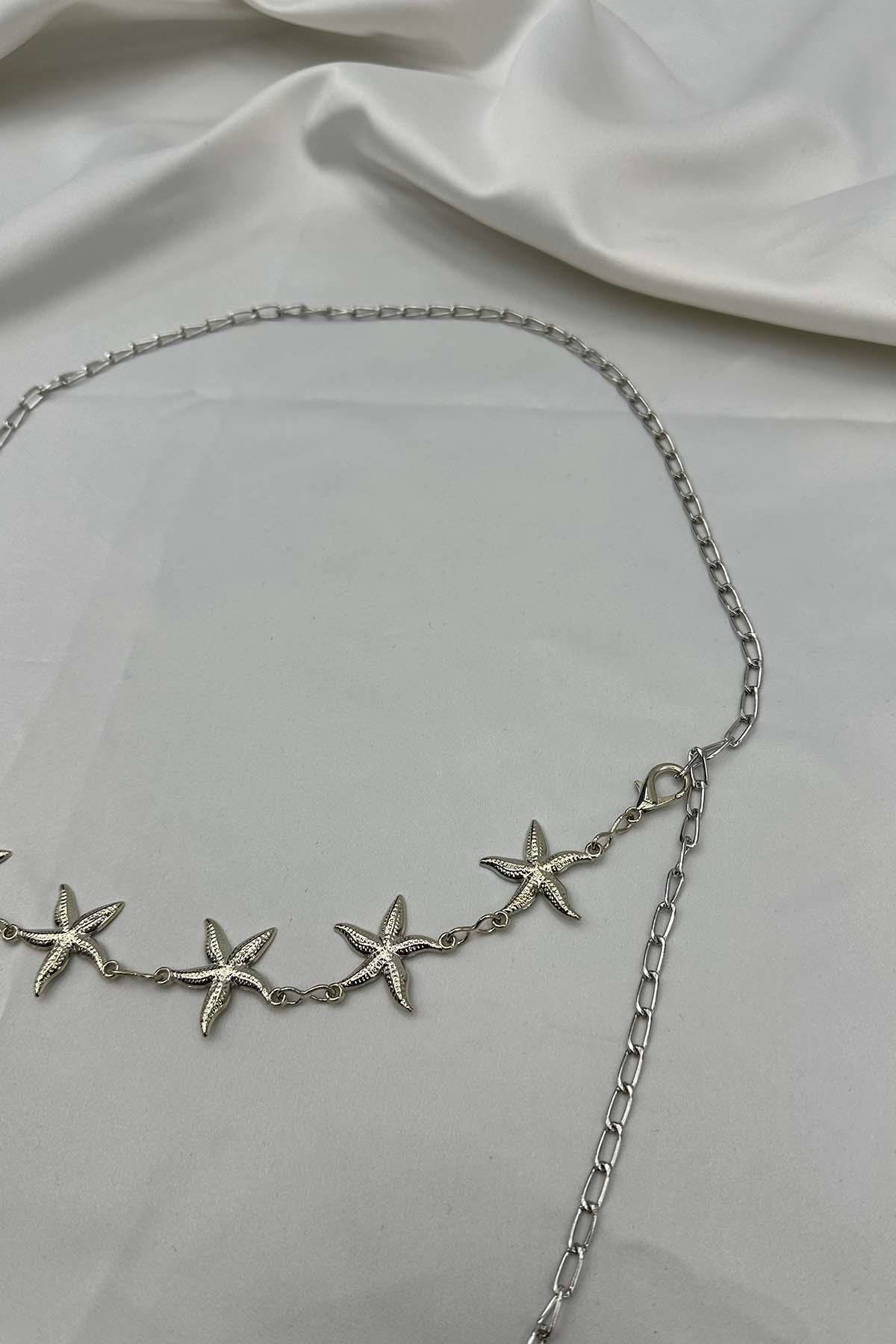 Sare Fashion Chain Belt Silver