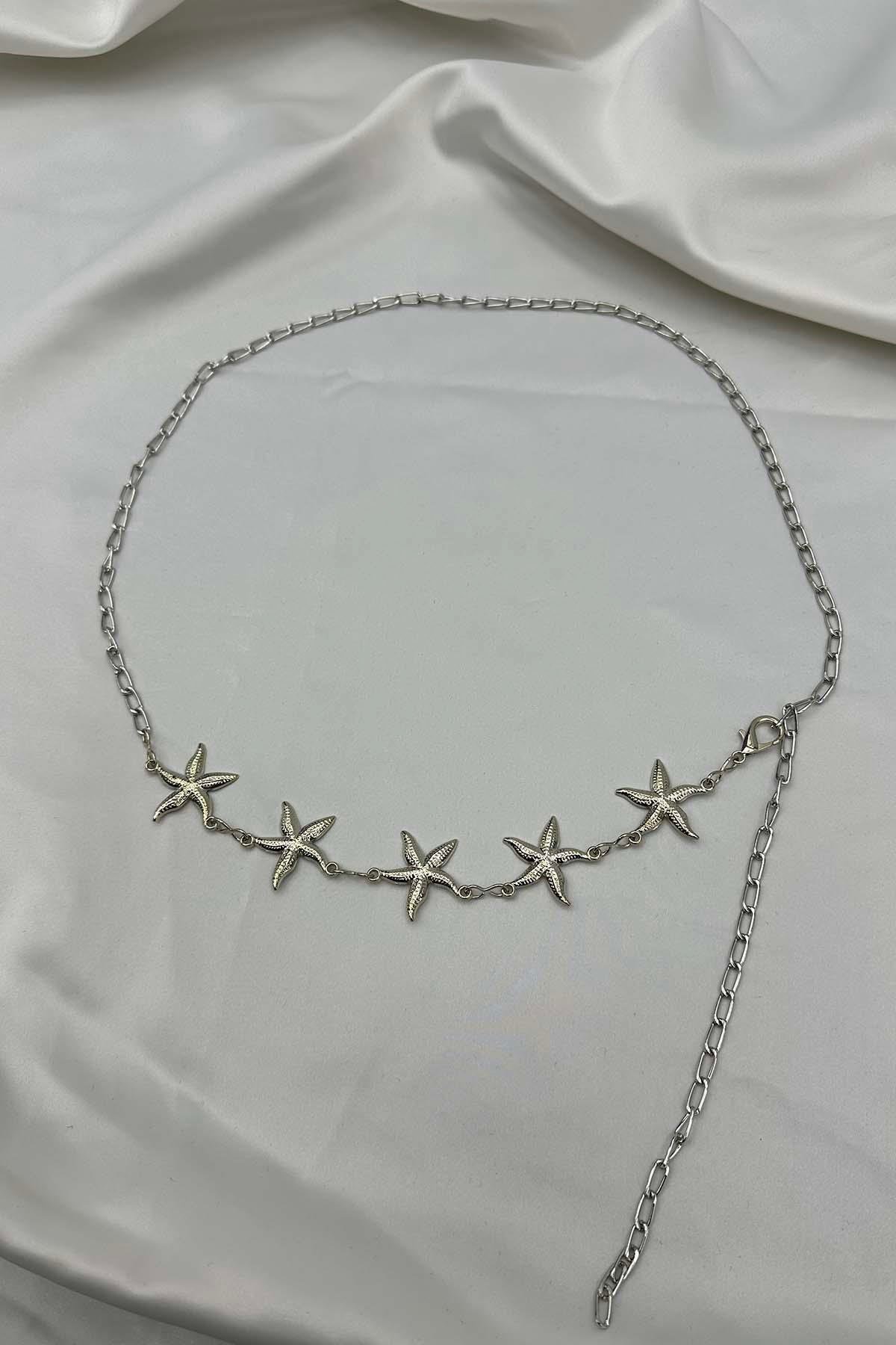 Sare Fashion Chain Belt Silver