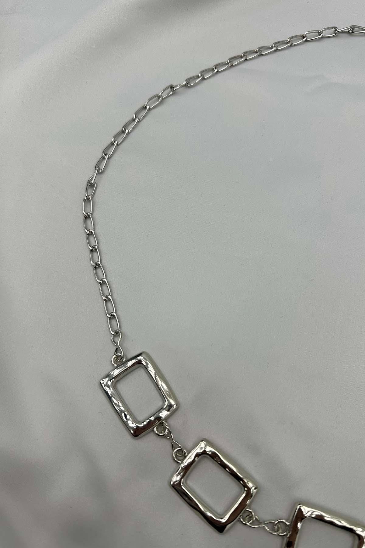 Sare Fashion Chain Belt Silver