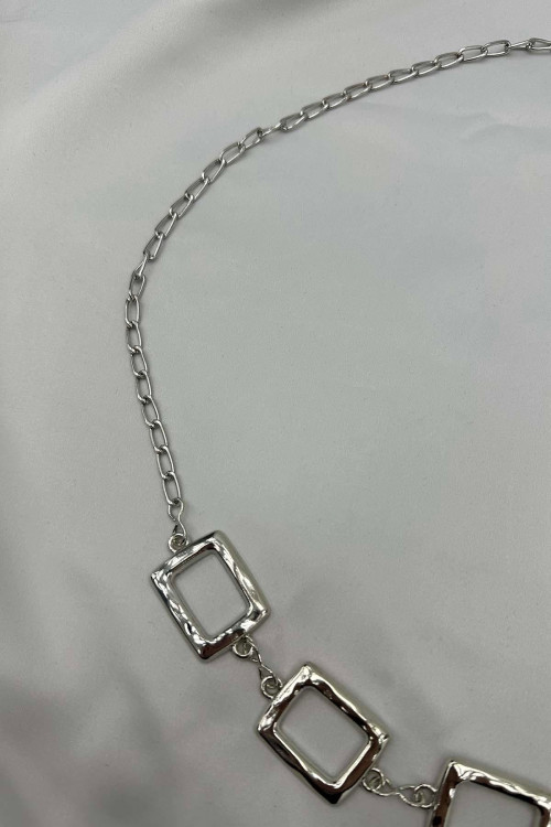 Sare Fashion Chain Belt Silver