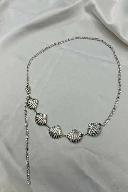 Sare Fashion Chain Belt Silver