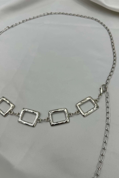 Sare Fashion Chain Belt Silver