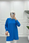 Chain Blouse Blue