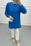 Chain Blouse Blue