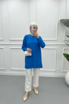Chain Blouse Blue